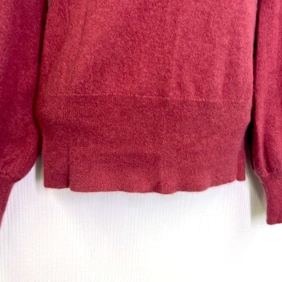 Antonio Melani - Plum Mock Neck 100 Percent Cashmere Long Sleeve Sweater Small - Picture 6 of 10